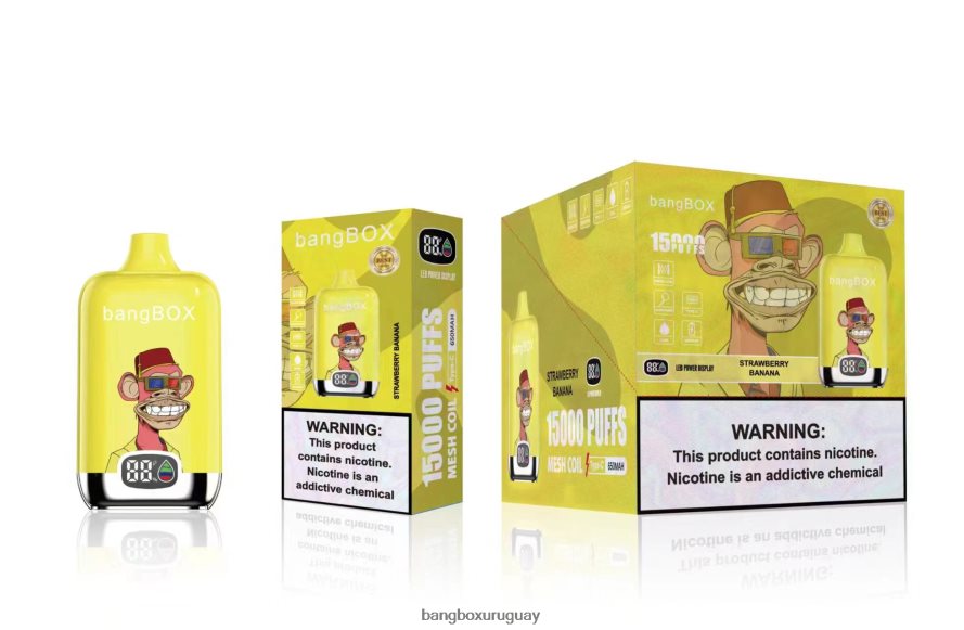 Bang Box Uruguay - Bang Box 15000 bocanadas 8FPX2443 plátano fresa