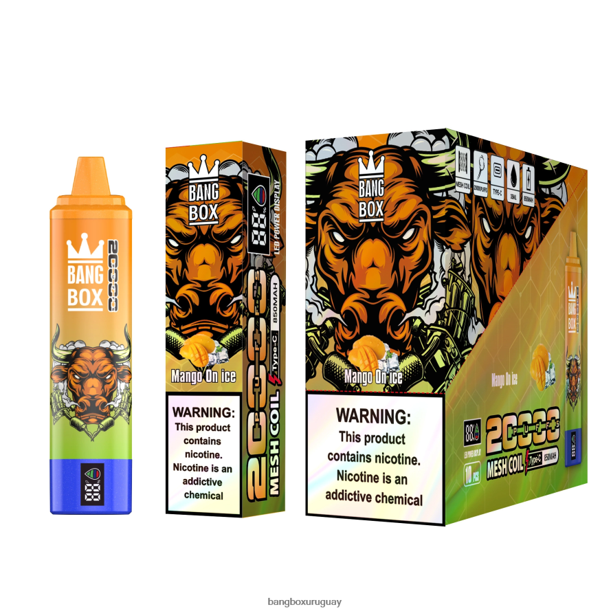 Bang Box Precio - Bang Box Pantalla inteligente de 20000 inhalaciones 8FPX2454 mango en hielo