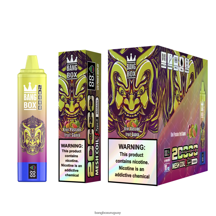 Bang Box Vape Price - Bang Box Pantalla inteligente de 20000 inhalaciones 8FPX2450 kiwi maracuyá guayaba