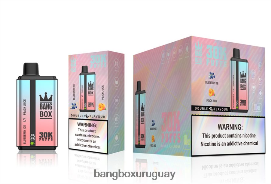 Bang Box Precio - Bang Box 30000 inhalaciones de dos sabores. 8FPX2463 hielo de arándanos y jugo de durazno