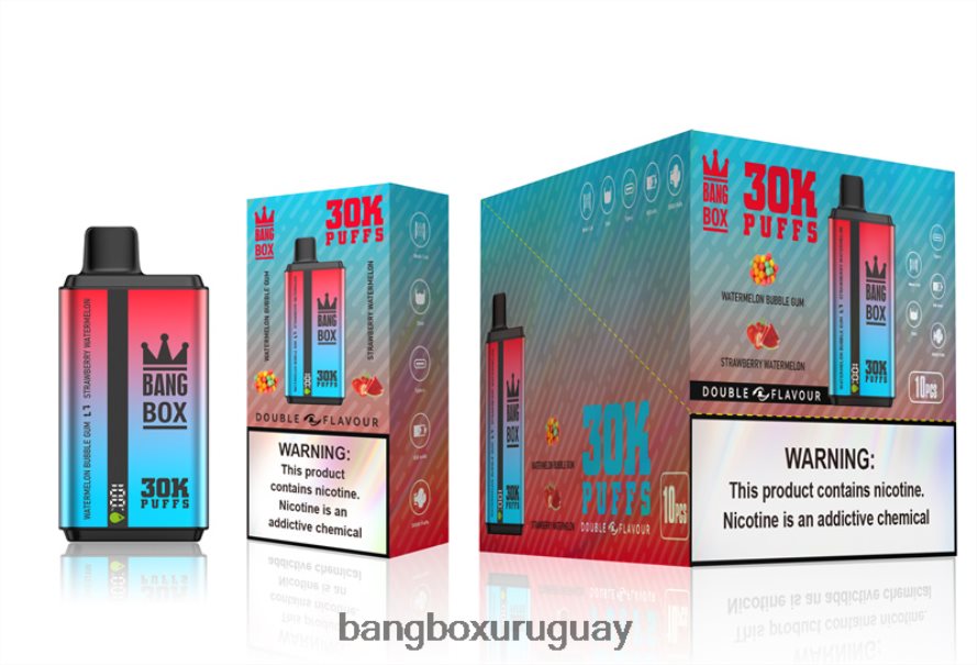 Bang Box Vape Price - Bang Box 30000 inhalaciones de dos sabores. 8FPX2468 chicle de sandía y sandía de fresa