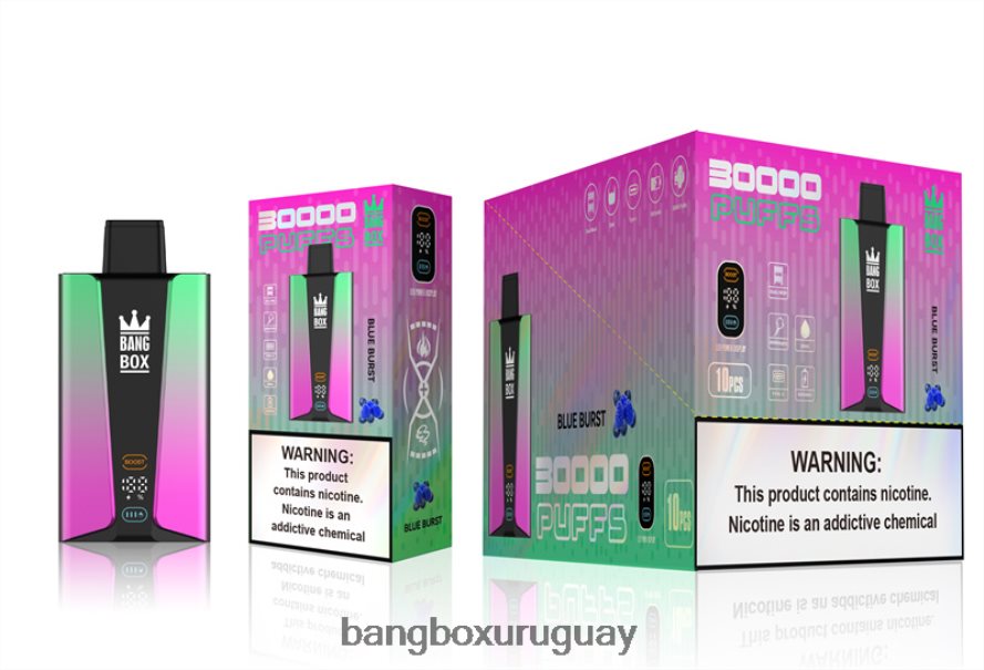 Bang Box Uruguay - Bang Box Pantalla inteligente de 30000 inhalaciones 8FPX2482 estallido azul