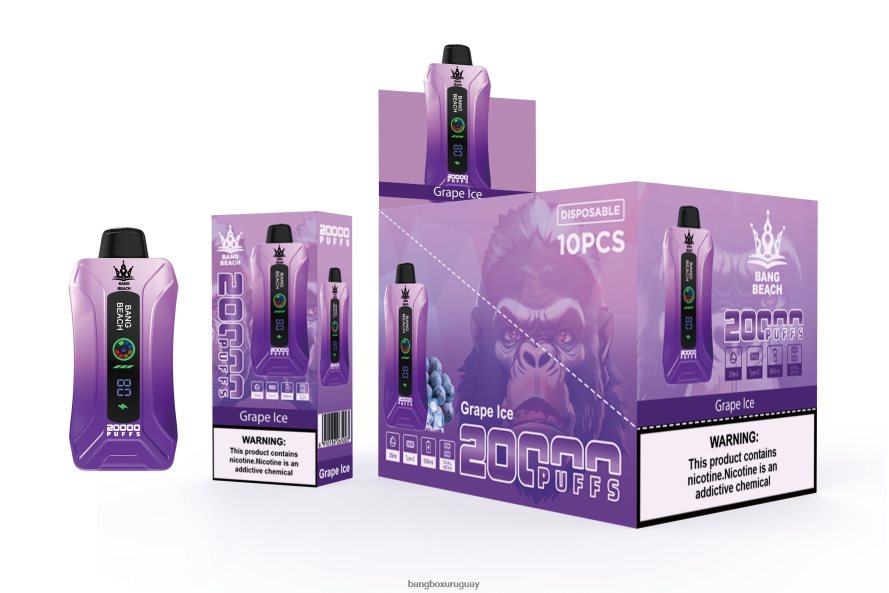 Bang Box 20000 - Bang Beach vape elegante de la pantalla de 20000 soplos 8FPX2410 hielo de uva