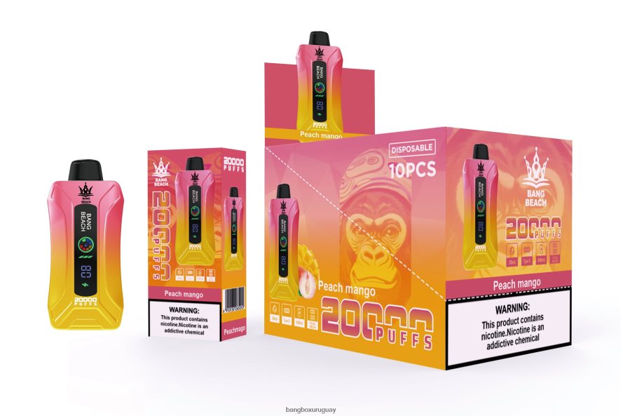 Bang Box 20000 - Bang Beach vape elegante de la pantalla de 20000 soplos 8FPX242 mango durazno