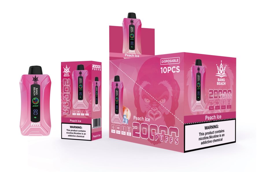 Bang Box 20000 Precio - Bang Beach vape elegante de la pantalla de 20000 soplos 8FPX249 hielo de durazno
