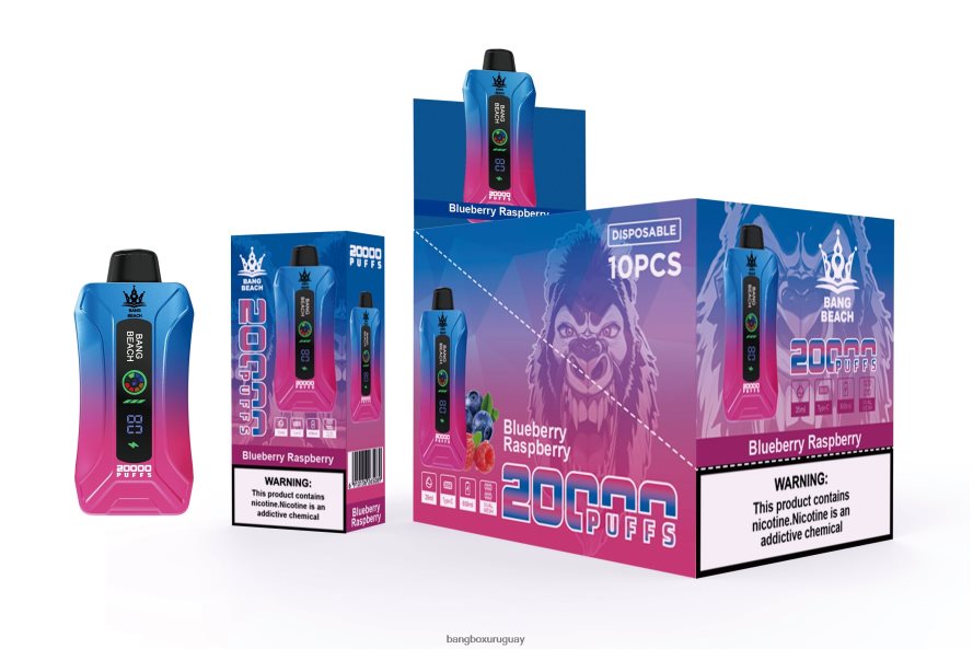 Bang Box Precio - Bang Beach vape elegante de la pantalla de 20000 soplos 8FPX2412 frambuesa arándano