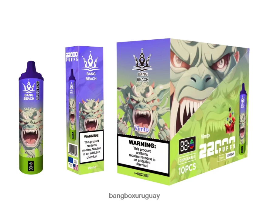 Bang Box Precio - Bang Beach Pantalla inteligente de 22000 inhalaciones. 8FPX2418 vimto