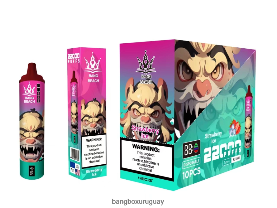 Bang Box Vape Price - Bang Beach Pantalla inteligente de 22000 inhalaciones. 8FPX2420 hielo de fresa